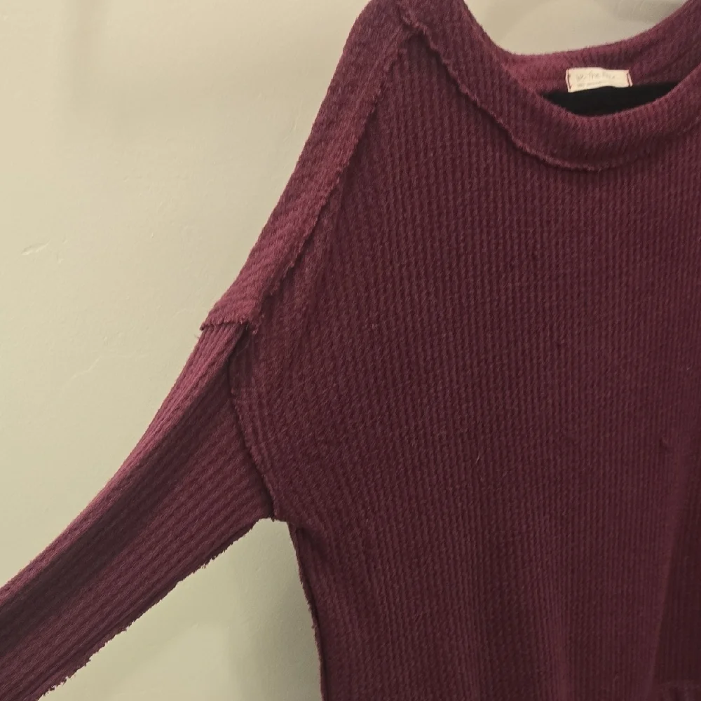 We The Free Burgundy Tunic Top S - Picture 4 of 9
